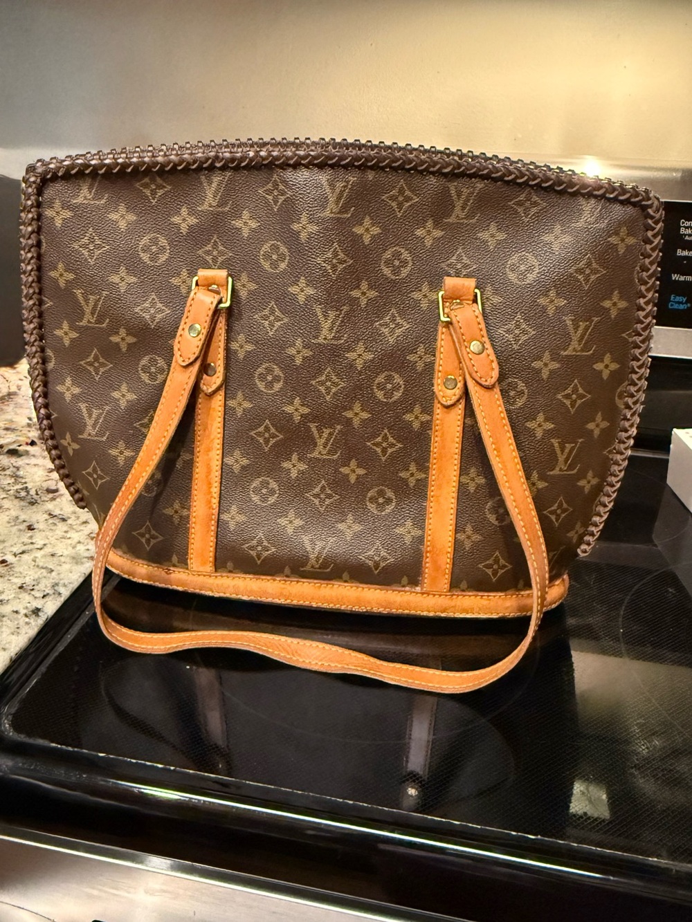 Louis Vuitton Monogram Canvas Tote with Vachetta Trim